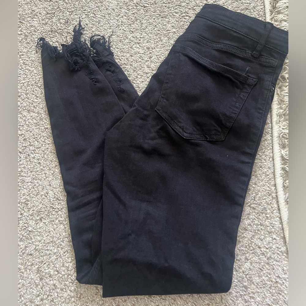 Topshop black ankle jeans